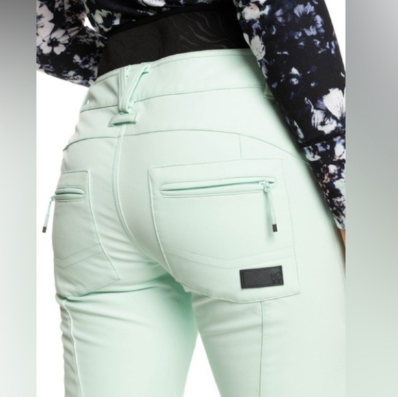 Roxy Rising High Shell Snow Pants in Fair Aqua Women’s Pants NWT - Picture 6 of 9